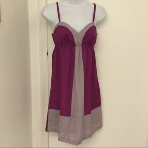 Chloe K Purple & Gray Slip Dress